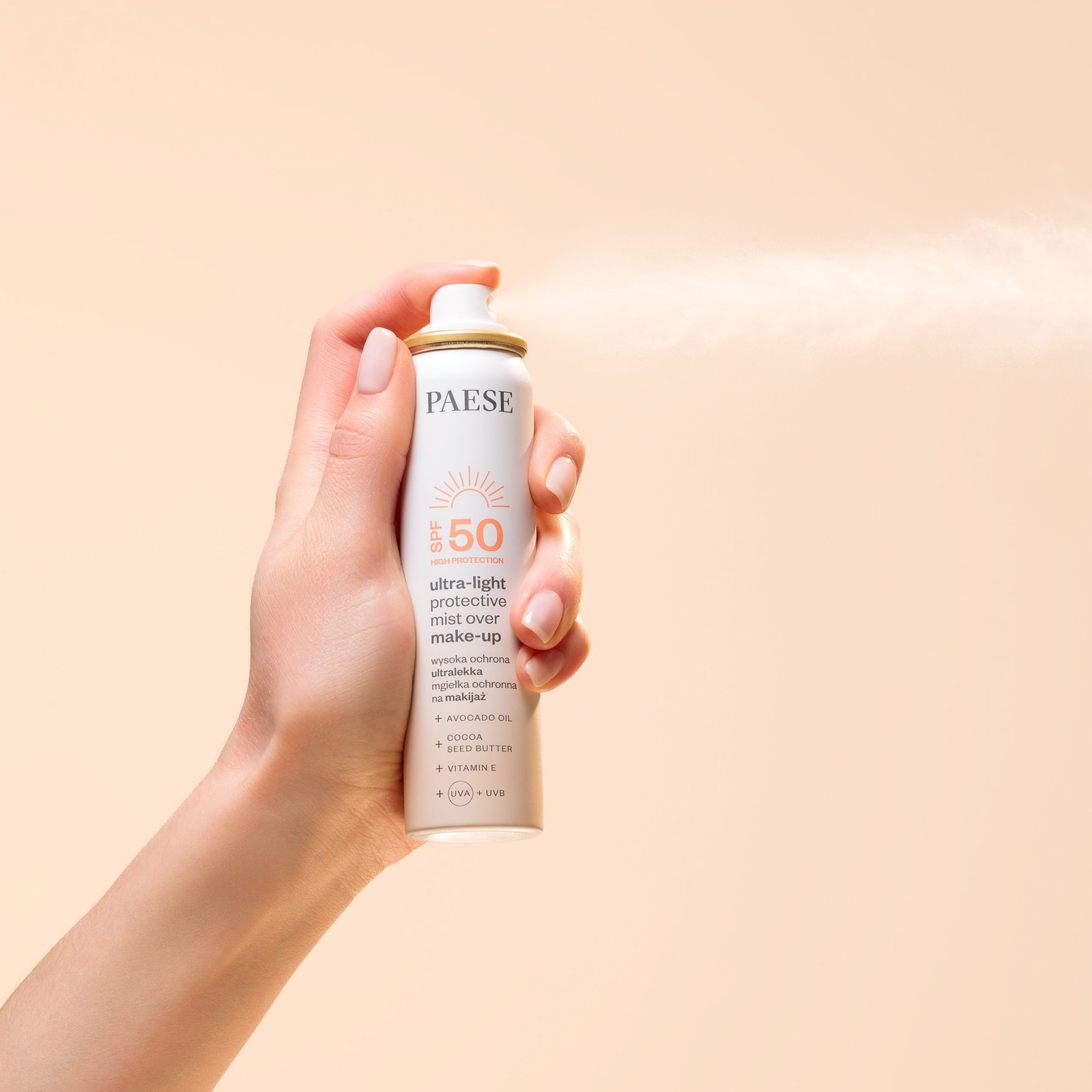Ultralekka Mgiełka SPF 50 mgiełka ochronna na makijaż – zdjęcie 8