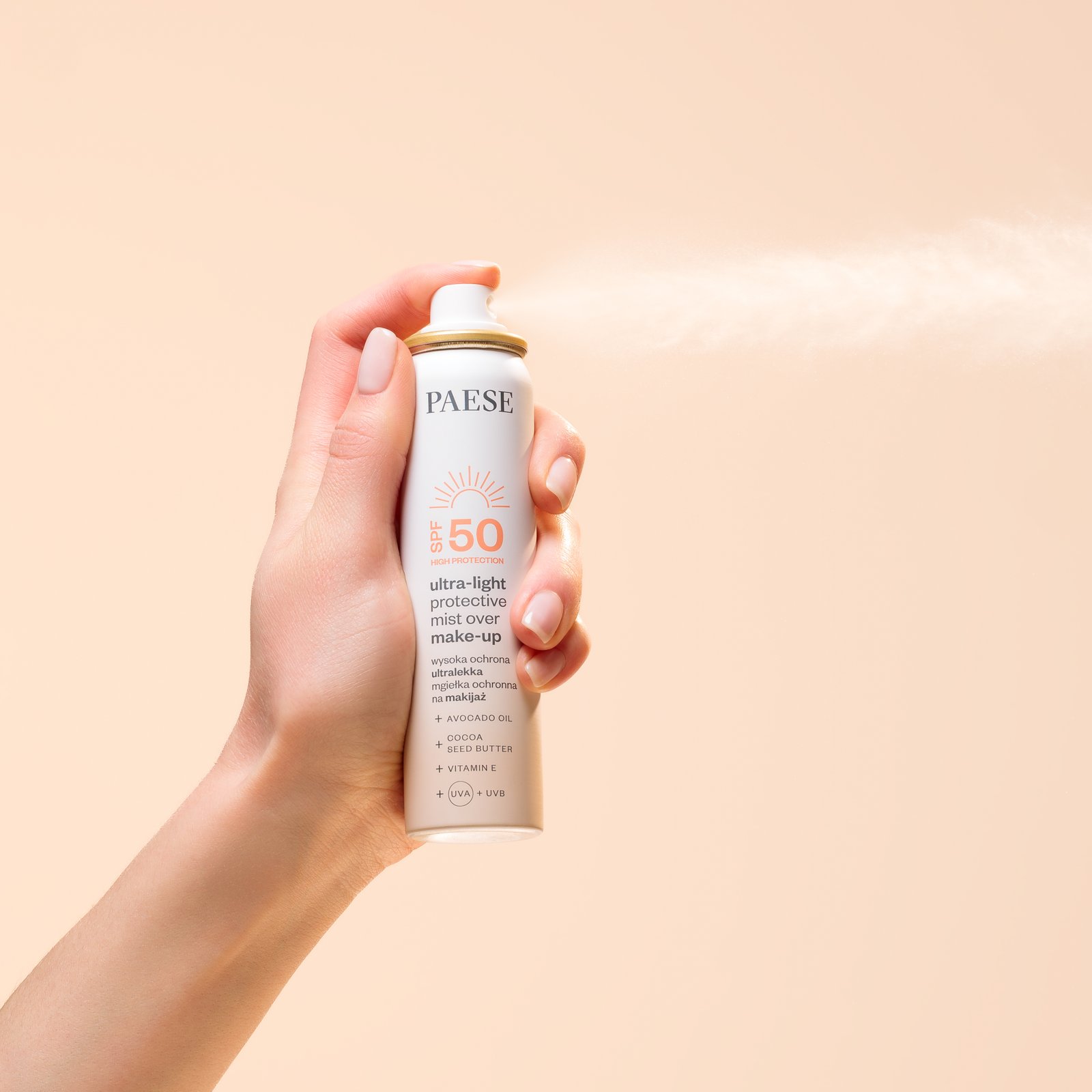 Ultralekka Mgiełka SPF 50 mgiełka ochronna na makijaż – zdjęcie 8