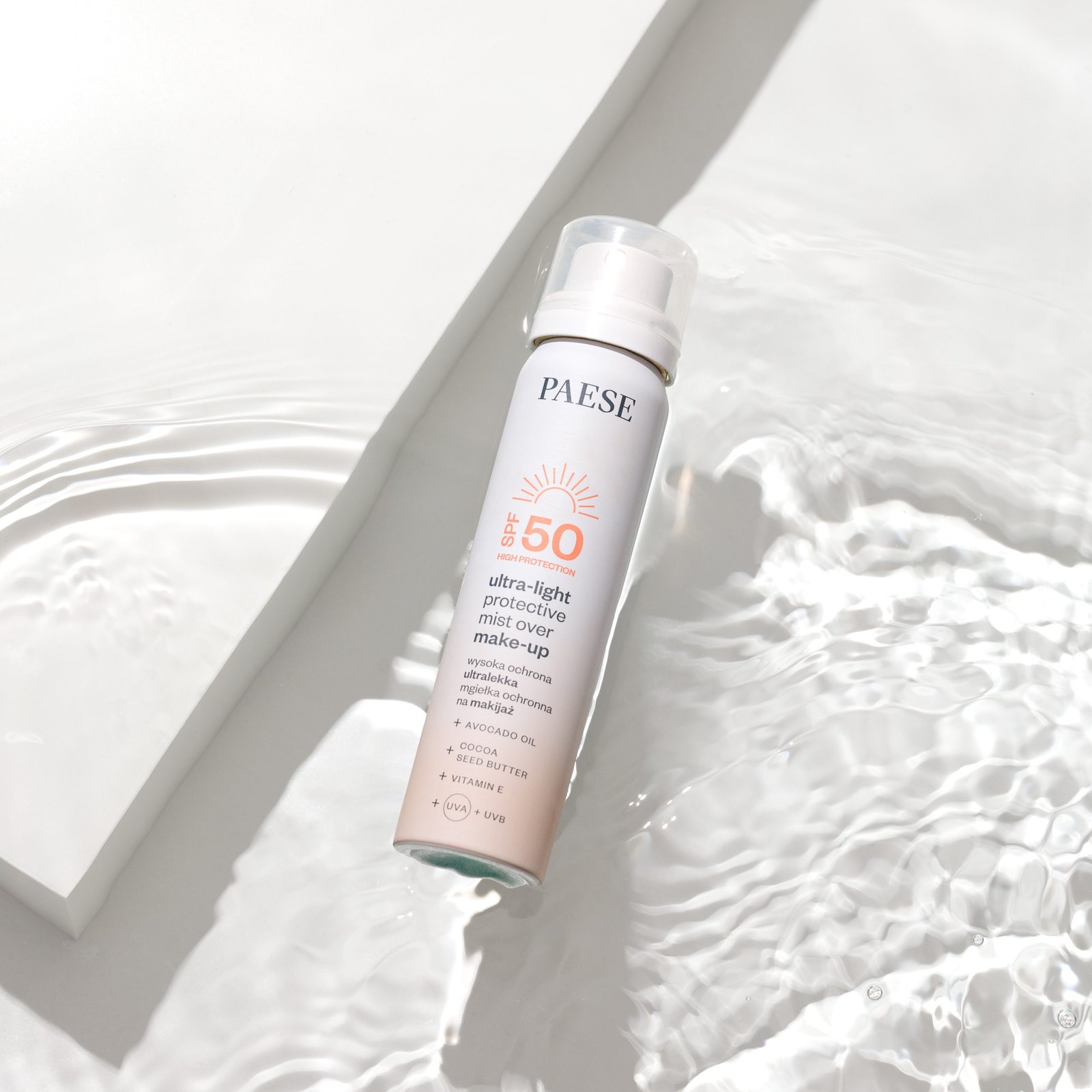 Ultralekka Mgiełka SPF 50 mgiełka ochronna na makijaż – zdjęcie 2