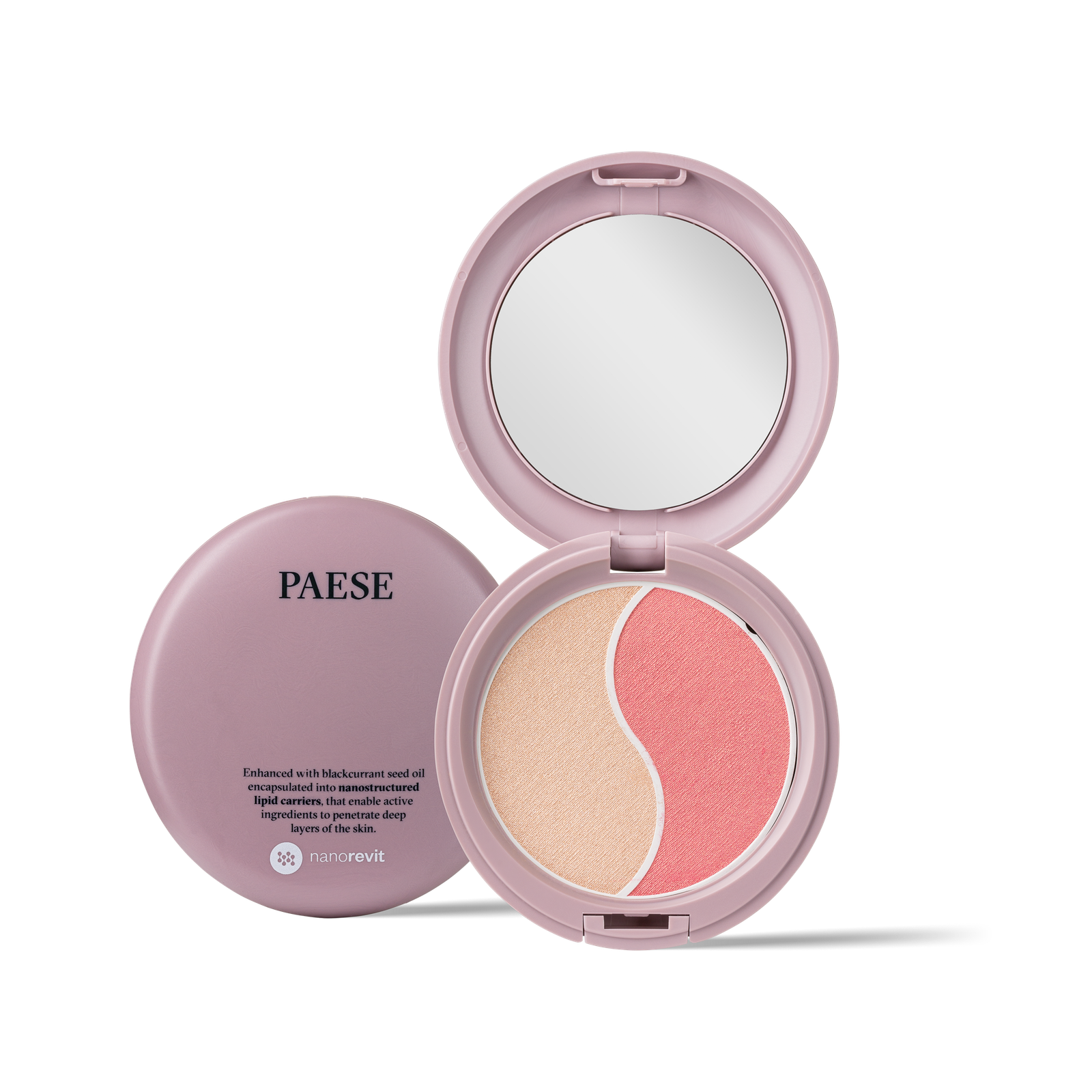 <span>Nanorevit Glow Duo</span> puder rozświetlający i róż do policzków