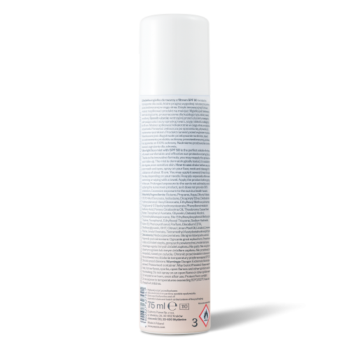 <span>Ultralekka Mgiełka SPF 50 </span> mgiełka ochronna na makijaż