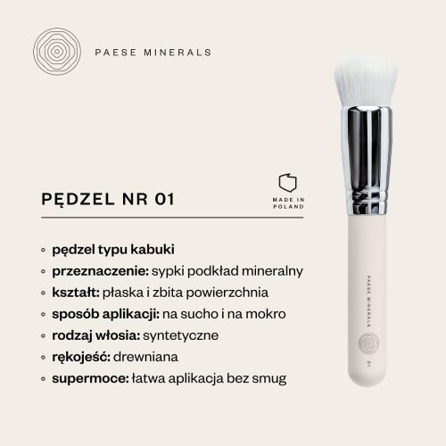 <span>Paese Minerals</span> pędzel do podkładu 01