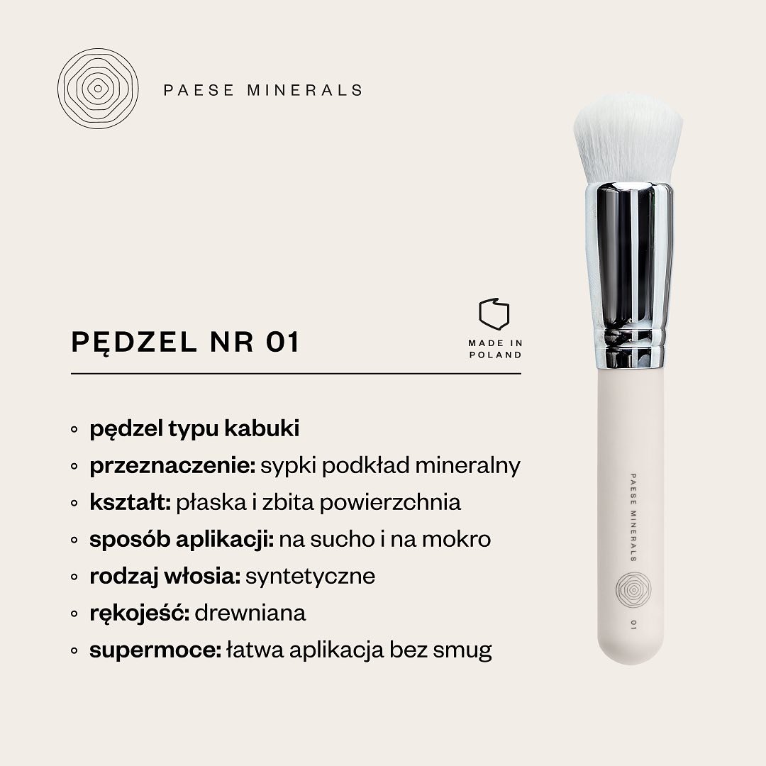 <span>Paese Minerals</span> pędzel do podkładu 01