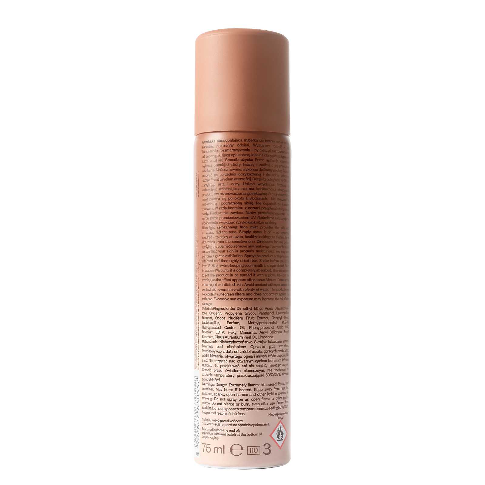 ULTRALEKKA MGIEŁKA SAMOOPALAJĄCA mgiełka samoopalająca do twarzy – zdjęcie 1