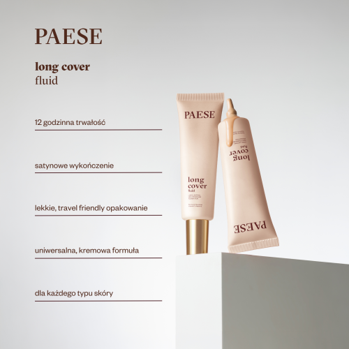 LONG COVER FLUID podkład kryjacy w tubce – zdjęcie 3